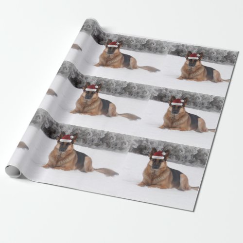 German Shepherd Holiday Wrapping Paper