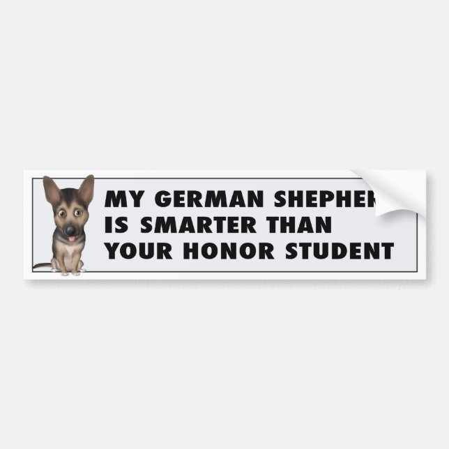 German Shepherd Honor GS1 Bumper Sticker (Front)