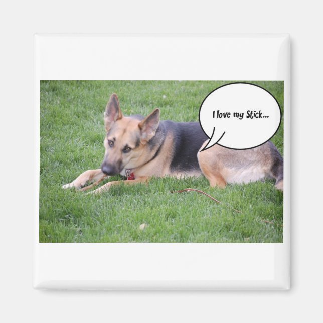 German Shepherd Humor Magnet (Front)