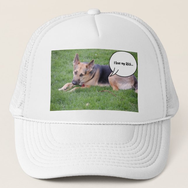 German shepherd Humor Trucker Hat (Front)