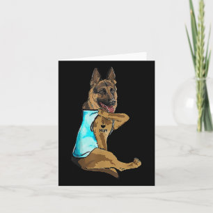 German Shepherd I Love Mom Tattoo Dog Mothers Day  Card