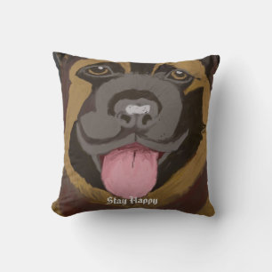 German Shepherd Iconic Gift Throw Pillow