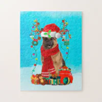 German Shepherd In Snow Jigsaw Puzzle, Zazzle