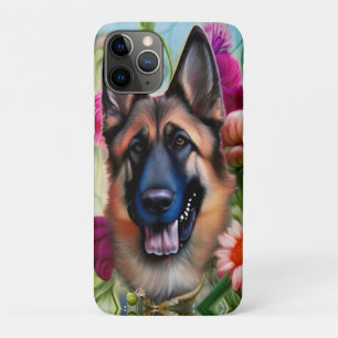 German Shepherd in the Garden iPhone 11 Pro Case
