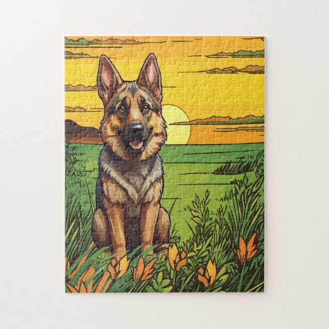 German Shepherd Jigsaw Puzzle (Vertical)