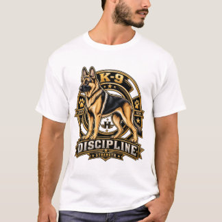 German Shepherd K9 Discipline Strength Vintage Mil T-Shirt