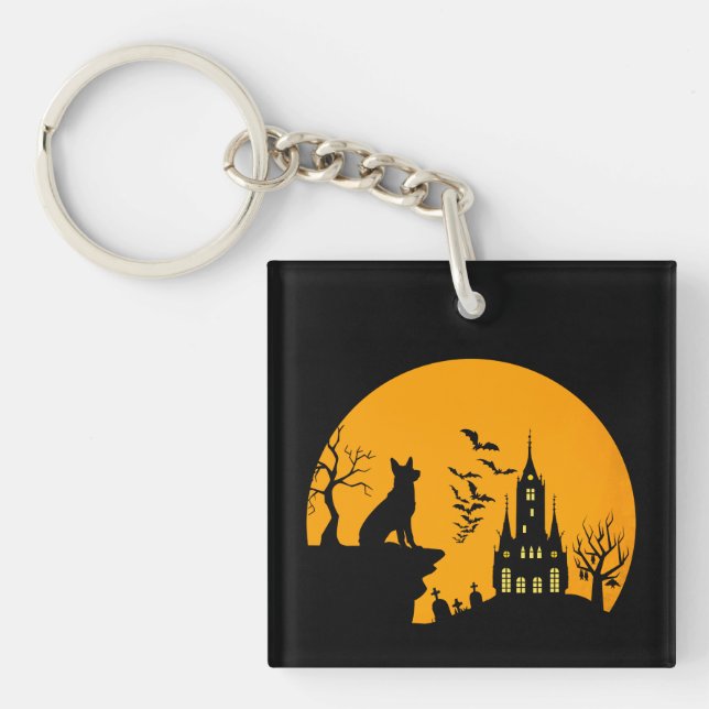 German Shepherd        Keychain (Front)