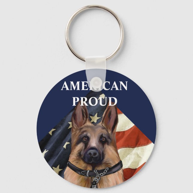 German Shepherd   Keychain (Front)