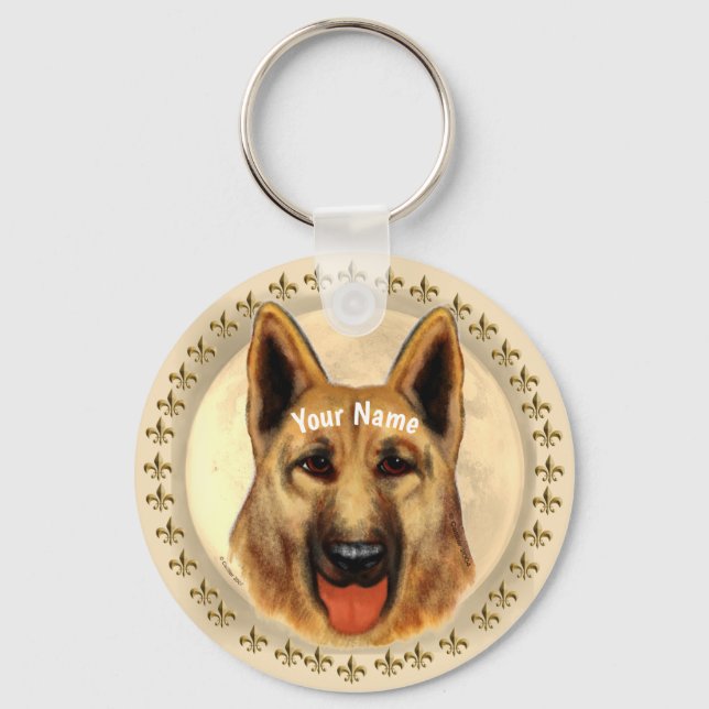 German Shepherd  Keychain (Front)