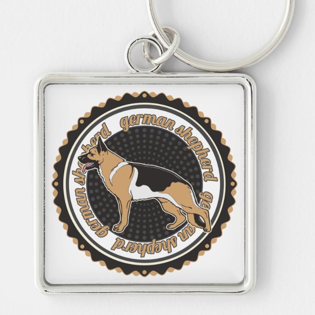 German Shepherd Keychain (Front)