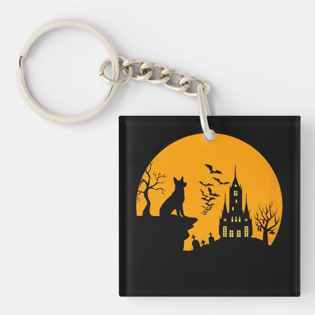 German Shepherd      Keychain (Front)