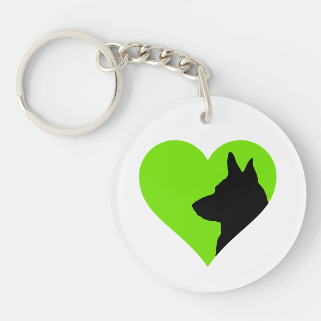 German Shepherd   Keychain (Front)