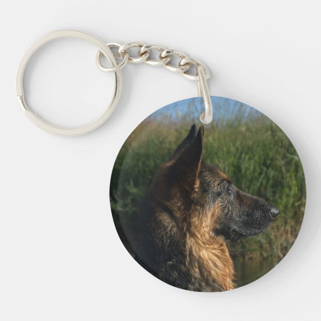 German Shepherd Keyring (Front)