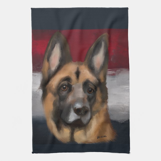 German Shepherd       Kitchen Towel (Vertical)