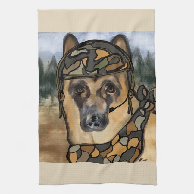 GERMAN SHEPHERD    KITCHEN TOWEL (Vertical)