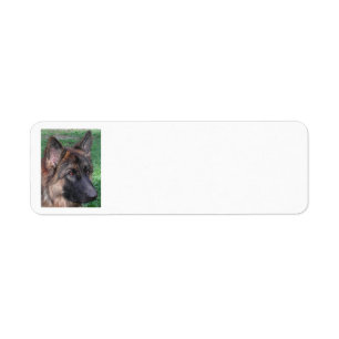 german shepherd label