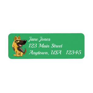 German Shepherd Label