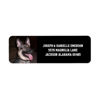 German Shepherd Label