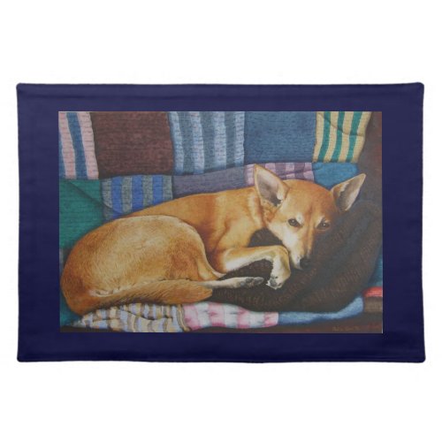 german shepherd labrador mixed breed dog cloth placemat