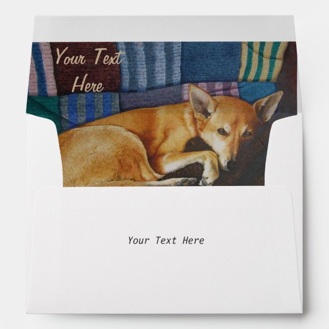 german shepherd labrador mixed breed dog portraits envelope (Back (Bottom))