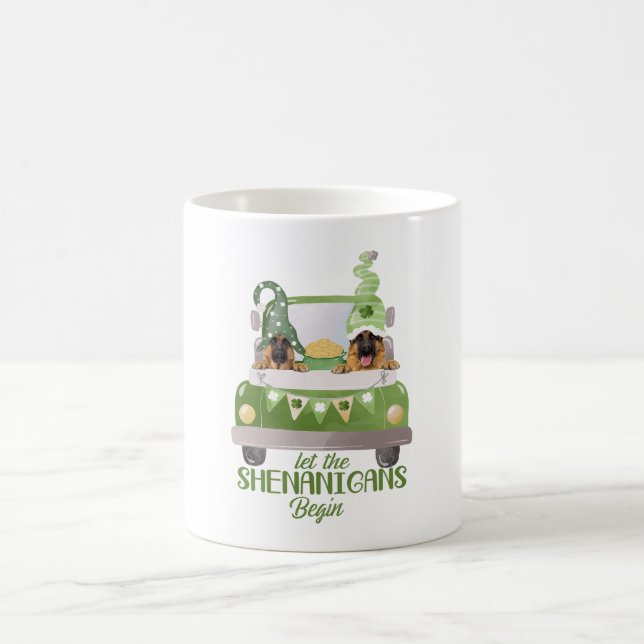 German Shepherd Let The Shenanigans Begin Coffee Mug (Center)