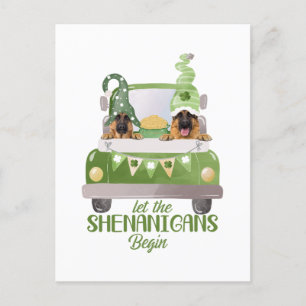 German Shepherd Let The Shenanigans Begin Postcard