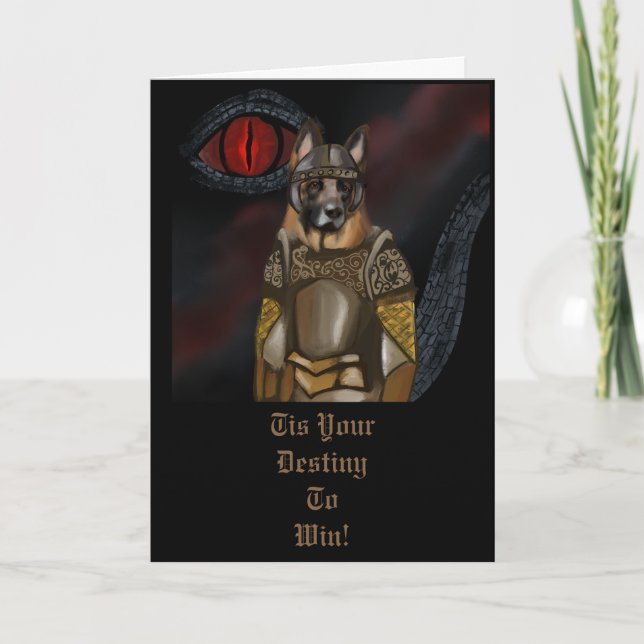 German Shepherd     Letterpress Thank You Card (Front)