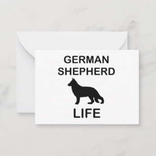 german shepherd life note card