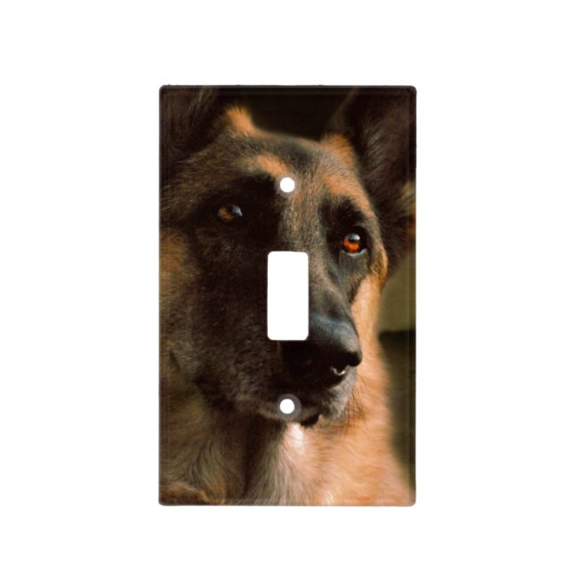 German Shepherd Light Switch Cover (Front)