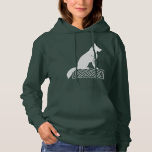 German Shepherd Loki Sailor’s Knot White Hoodie