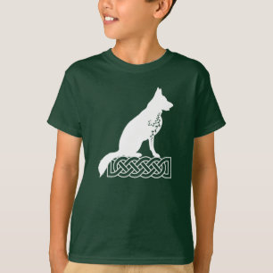 German Shepherd Loki Sailor’s Knot White T-Shirt