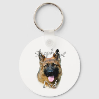 German Shepherd (longhair) Dad 2 Keychain