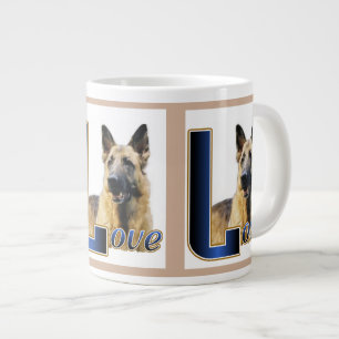 German Shepherd LOVE Gifts Giant Coffee Mug