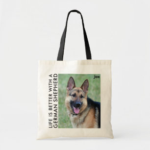 German Shepherd Lover Dog Mom Custom Tote Bag