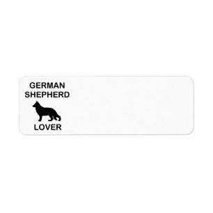 german shepherd lover label
