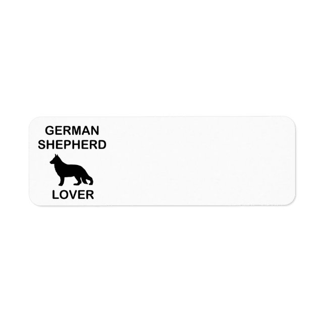 german shepherd lover label (Front)