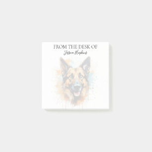 German Shepherd Lover Monogrammed Dog Post-it Notes