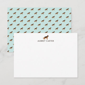 German Shepherd Lover Personalized Thank You Note Card