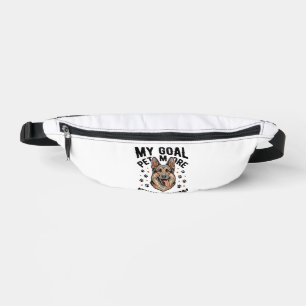 German Shepherd Lover Shirt with Vintage Engraved Fanny Pack