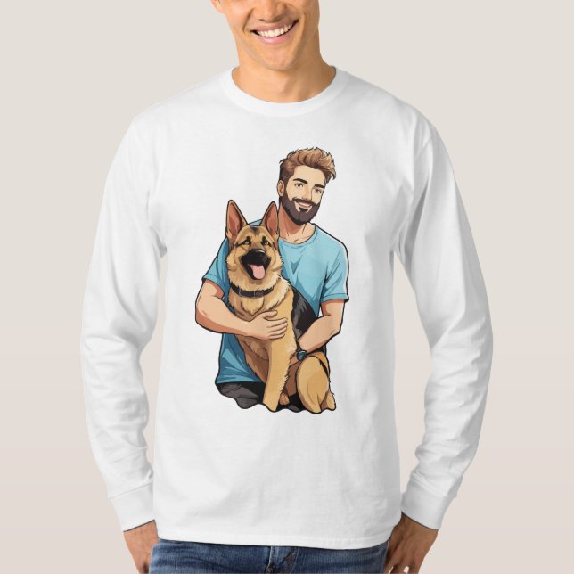 German Shepherd Lover Sweatshirt T-Shirt (Front)
