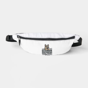 German Shepherd Lover Vintage Engraving Dog Typogr Fanny Pack
