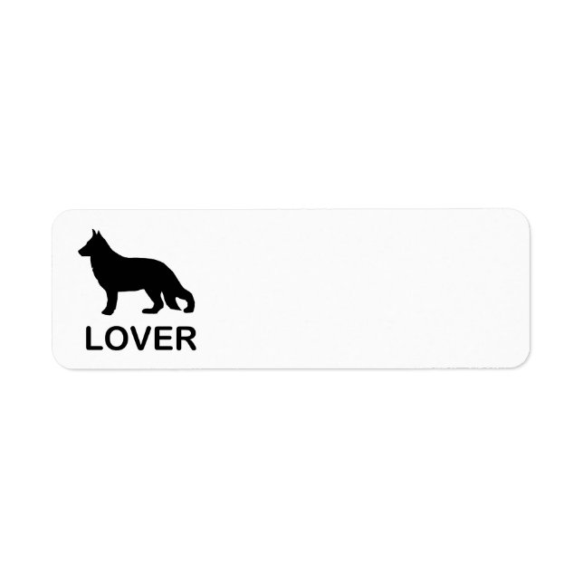 German Shepherd Lover with Silhouette Label (Front)