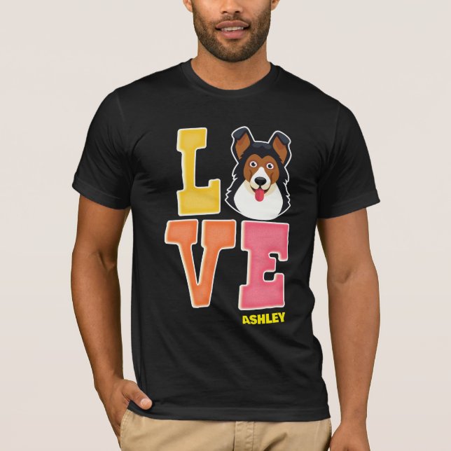 German Shepherd lovers cute color T-Shirt (Front)