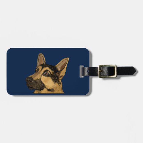 German Shepherd Luggage Tag