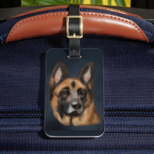 GERMAN SHEPHERD LUGGAGE TAG