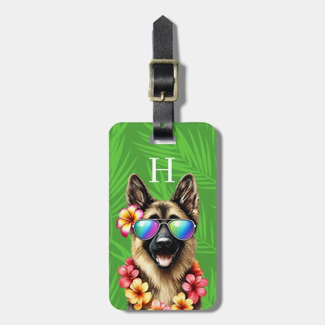 German Shepherd Luggage Tags (Front Vertical)