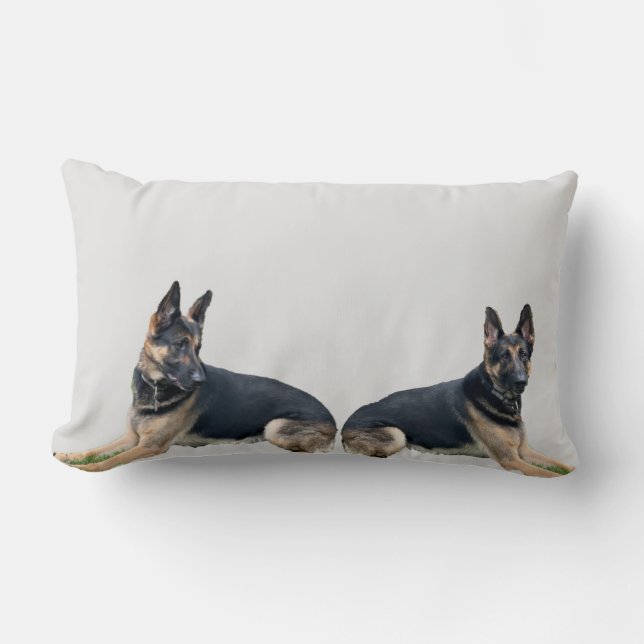 GERMAN SHEPHERD  LUMBAR PILLOW (Front)