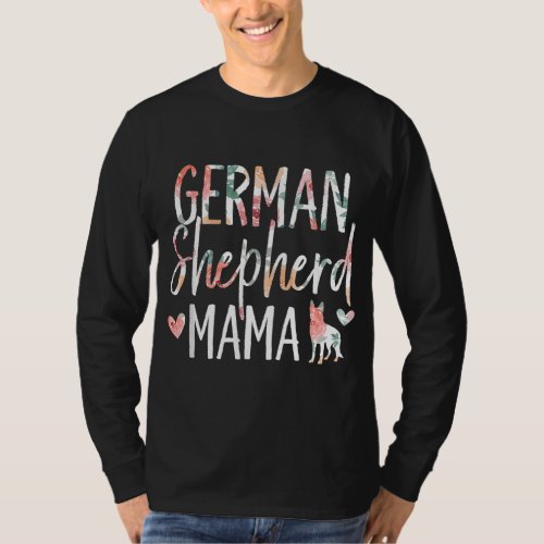German Shepherd Mama Dog Lover for Mom Owner 001 T_Shirt