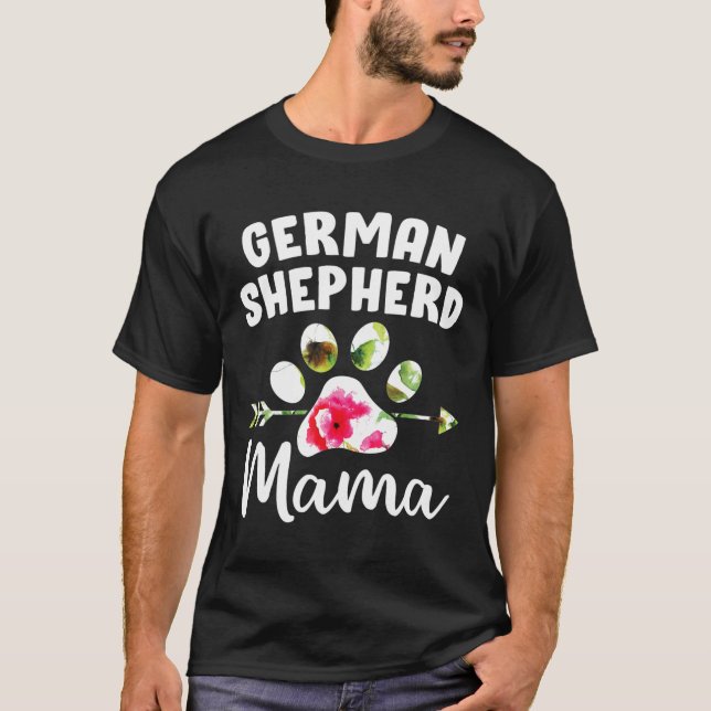 German Shepherd Mama German Shepherd Dog    T-Shirt (Front)