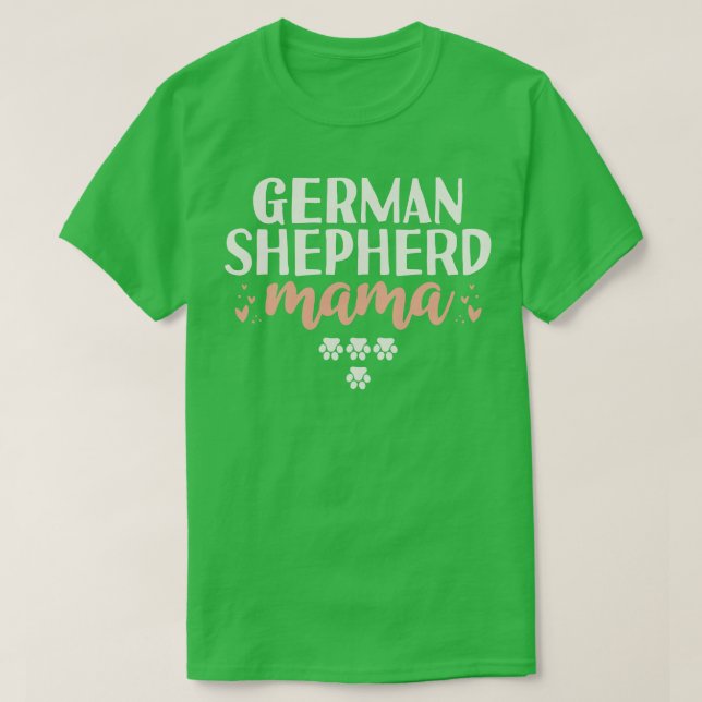 German Shepherd Mama Gift T-Shirt (Design Front)